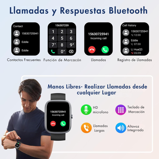 V2 Oukitel- Reloj Inteligente, elegancia y tecnología que se adaptan a tu estilo