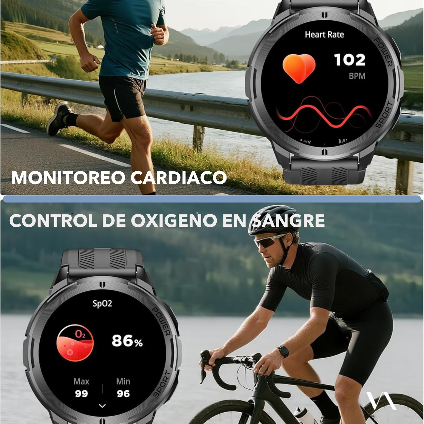 BT10 Oukitel- Reloj Inteligente Militar con Batería de larga duración