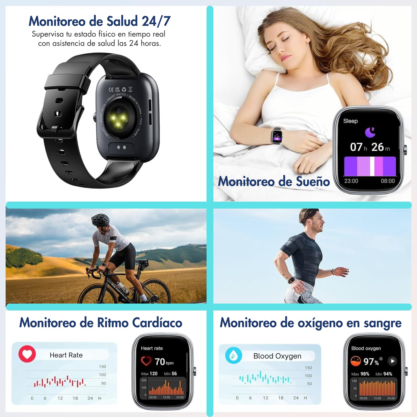 V2 Oukitel- Reloj Inteligente, elegancia y tecnología que se adaptan a tu estilo