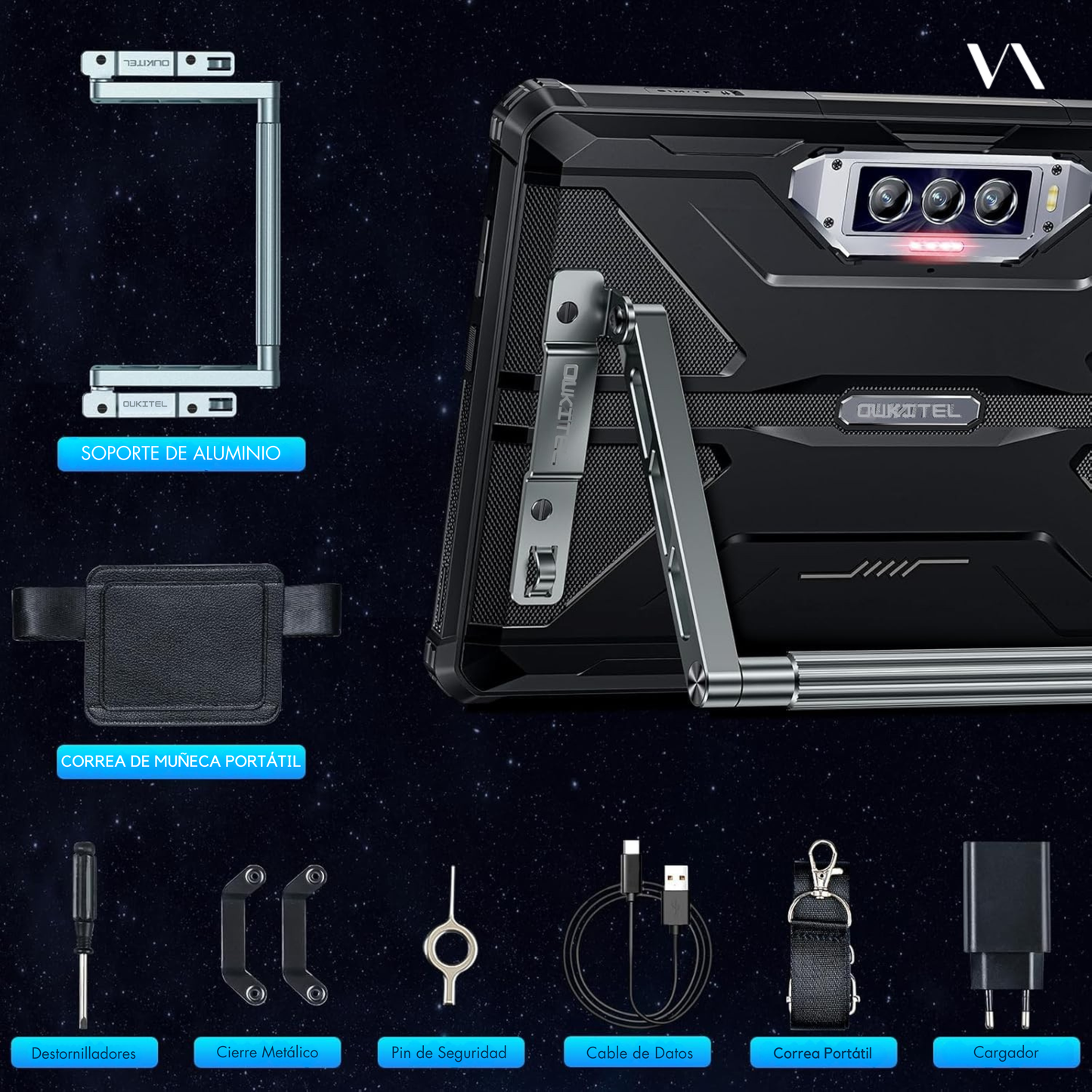 RT7 Titan Oukitel- Tablet Rugged de Alto Rendimiento