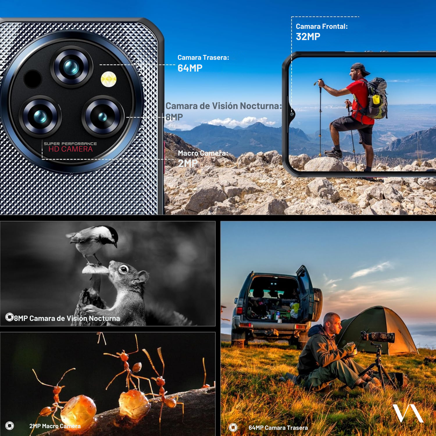 WP35 Oukitel — Smartphone todo terreno, batería de larga duración