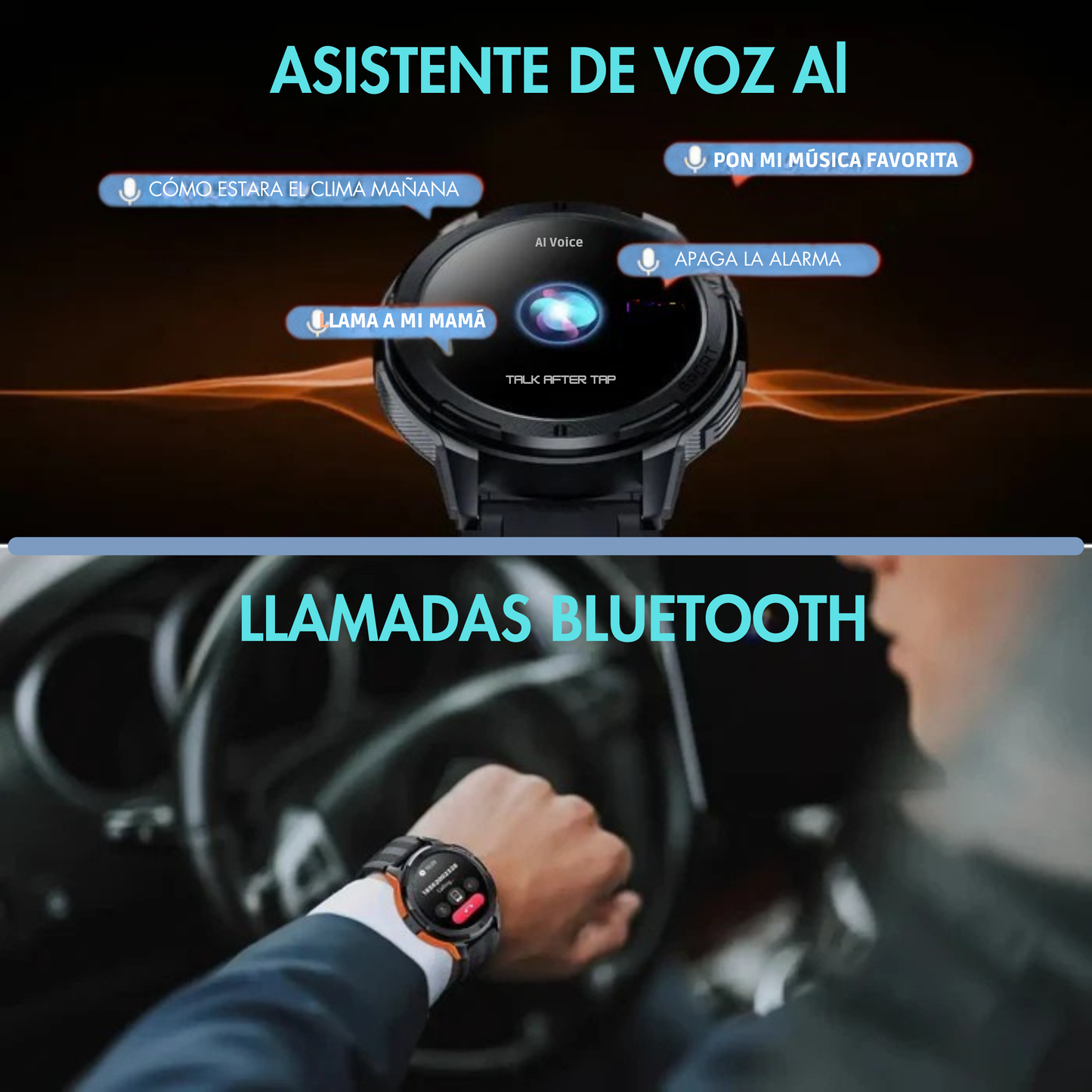 BT10 Oukitel- Reloj Inteligente Militar con Batería de larga duración